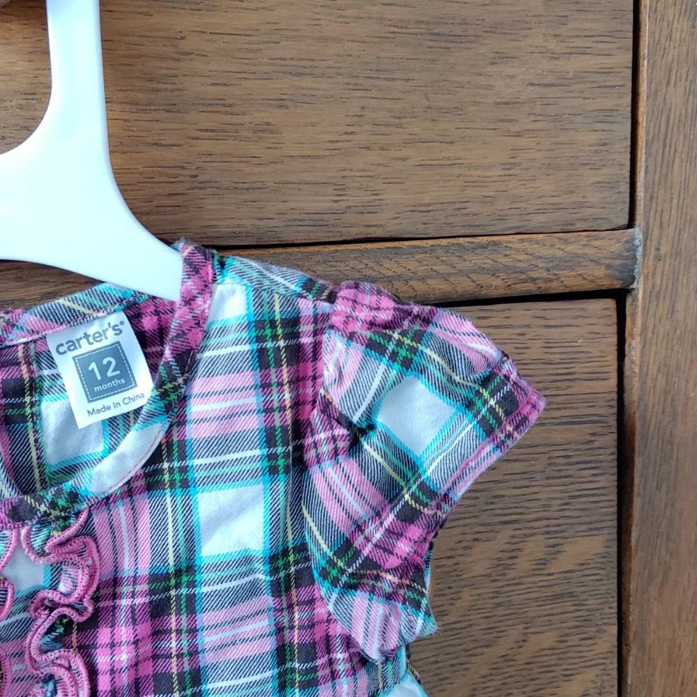 Carter's plaid dress size 12m